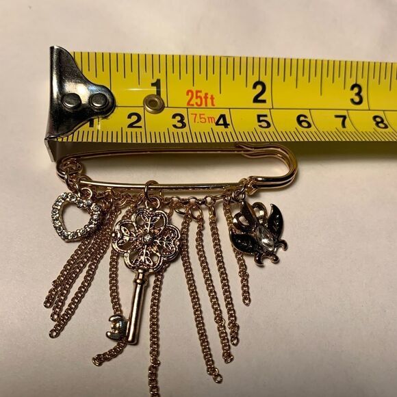 Vintage 80s Pin Brooch - Picture 5 of 6